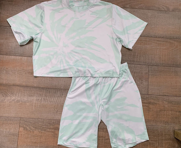 CHLOE SET (SOFT SAGE TIE DYE)