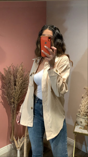 KENDRA CORDUROY OVERSHIRT