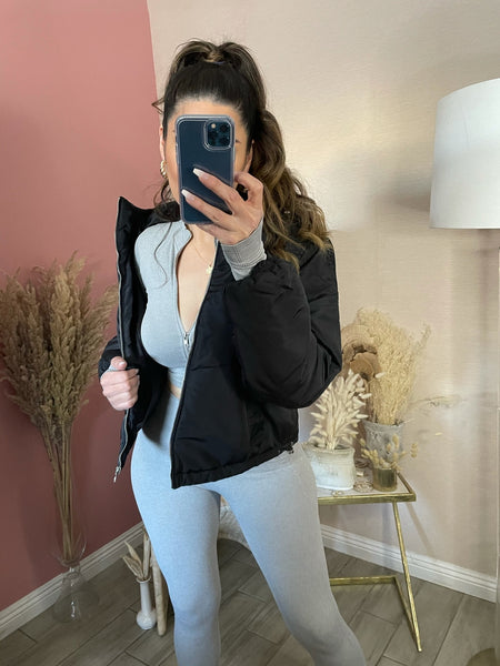 PUFFER JACKET- BLACK