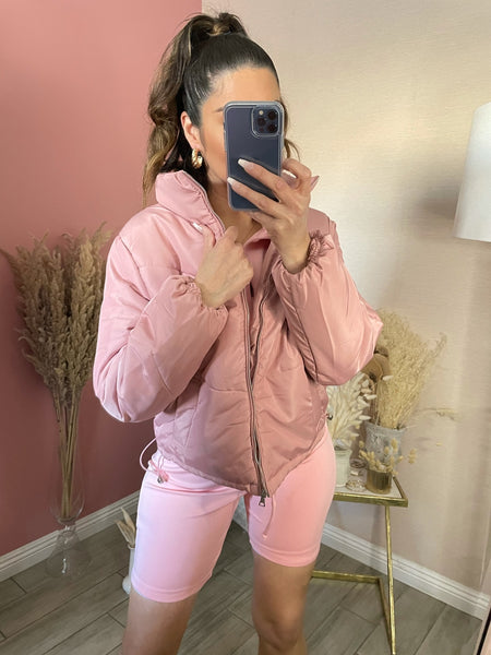 PUFFER JACKET- MAUVE