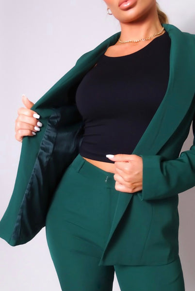 STANLEY BLAZER X PANTS SET- HUNTER GREEN