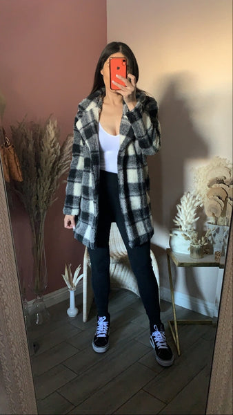 DESIRAE PLAID COAT