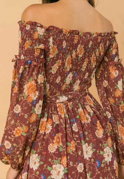 DANIELLE OFF SHOULDER MIDI