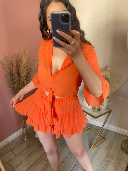 DESIREE ROMPER (ORANGE)