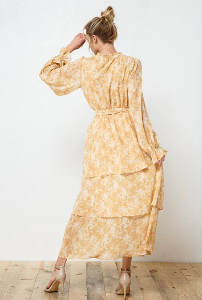 KATI LAYERED MIDI DRESS