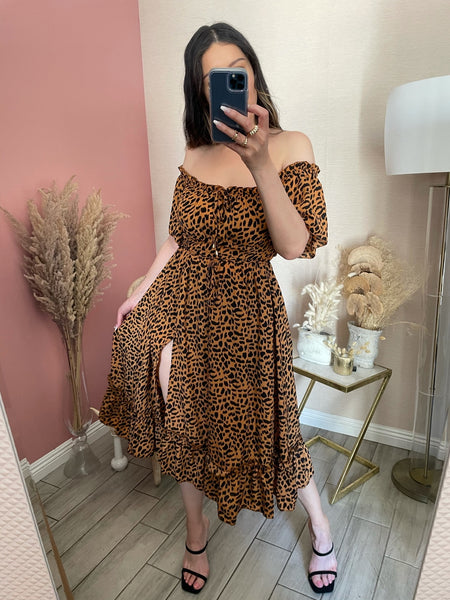 EMILIA OFF SHOULDER MIDI