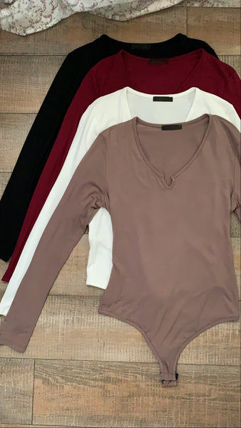 BAILEY BODYSUIT- LATTE