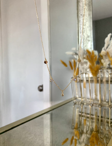 'MEMORIES' NECKLACE 18k gold dipped