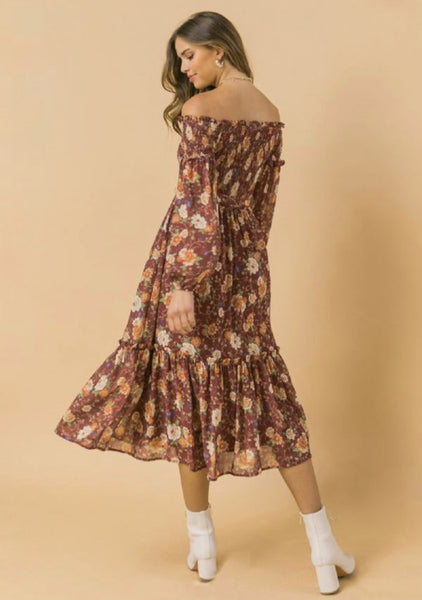 DANIELLE OFF SHOULDER MIDI
