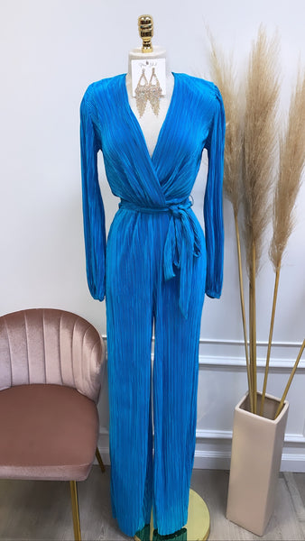 BREANNE JUMPSUIT- TEAL