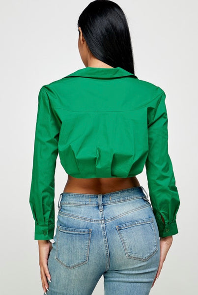 AVA TOP- GREEN