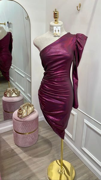 KAYLAH DRESS- MAGENTA