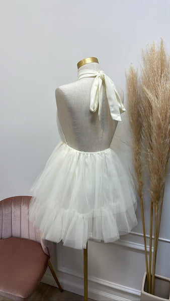 MILLA COUTURE DRESS- CREAM
