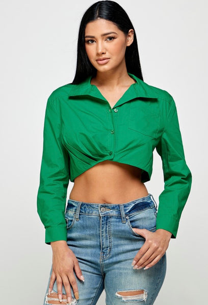 AVA TOP- GREEN