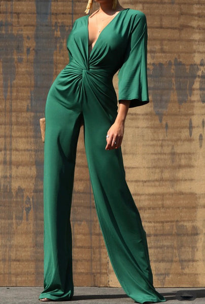 JANELLE JUMPSUIT- GREEN