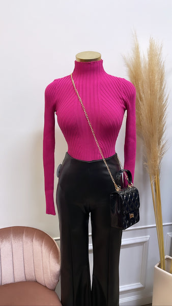 KARINA BODYSUIT- MAGENTA
