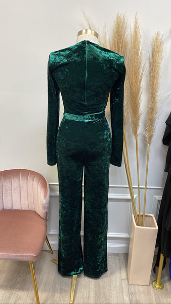 VIVIENNE VELOUR JUMPSUIT