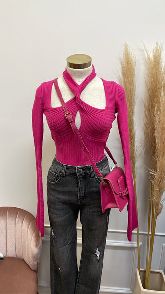 ALICE KNIT TOP- PINK