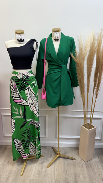 PAULINA BLAZER DRESS- GREEN