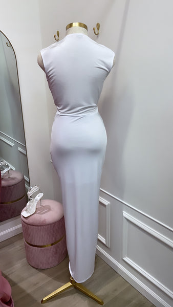 MELIZA DRESS- WHITE