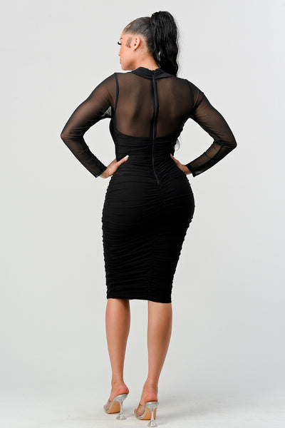 LEXIE MIDI- BLACK