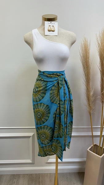 DESERT OASIS MIDI SKIRT-NEW