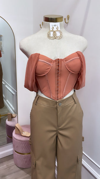 LIA CORSET- BLUSH