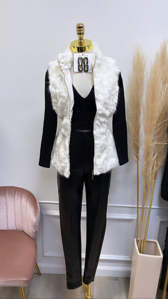 KATIE FAUX FUR VEST