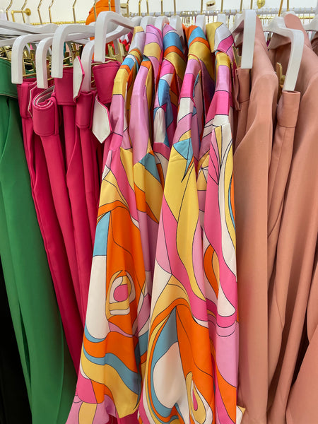 VALERY TOP- PINK PRINT