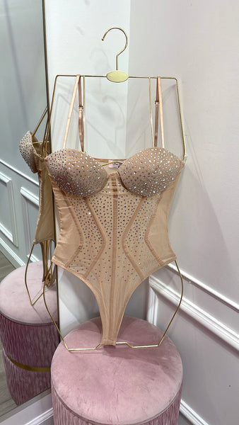 ALEXA BODYSUIT- NUDE