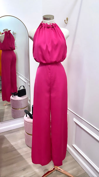 KENSIE JUMPSUIT-MAGENTA