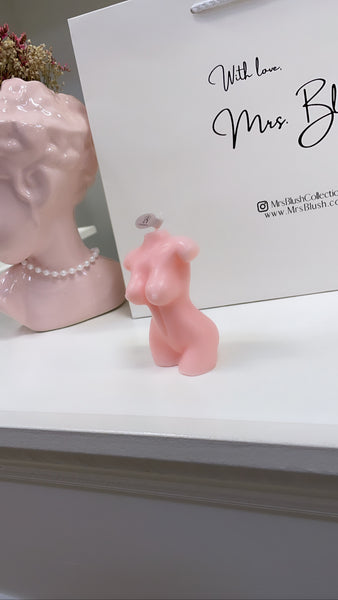 SILHOUETTE CANDLE- PINK