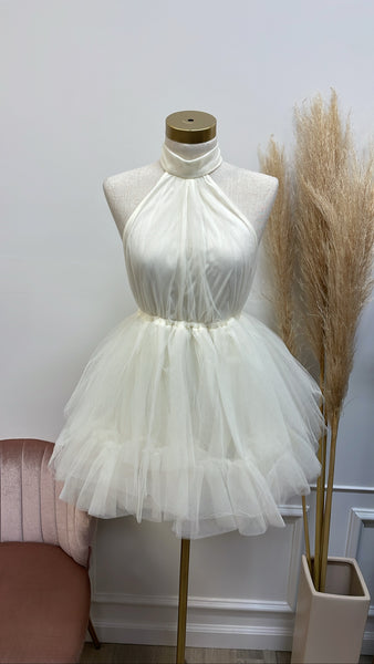 MILLA COUTURE DRESS- CREAM