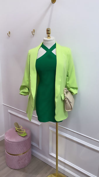 BREE HALTER KNIT- Green